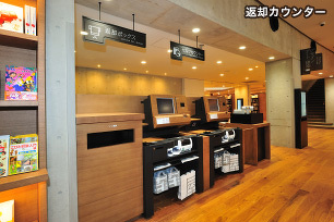 返却カウンター
